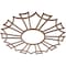 Ekena Millwork Augustus Wood Fretwork Pierced Ceiling Medallion, Walnut, 20"OD x 7"ID x 3/8"T CMWP20X20X0375AUWA - alternate 3